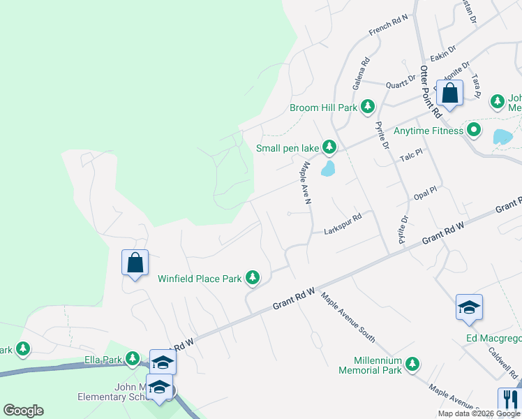 map of restaurants, bars, coffee shops, grocery stores, and more near 2211 Winfield Drive in Sooke