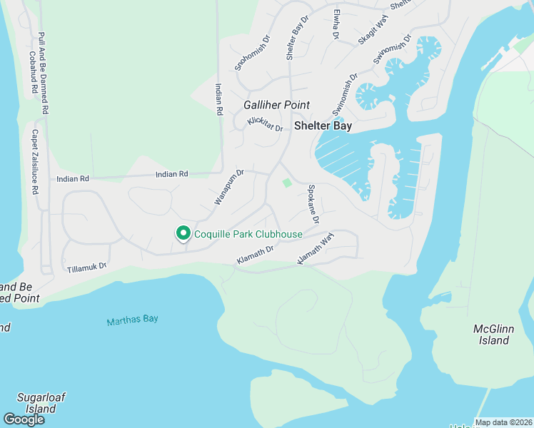 map of restaurants, bars, coffee shops, grocery stores, and more near 507 Colville Way in La Conner