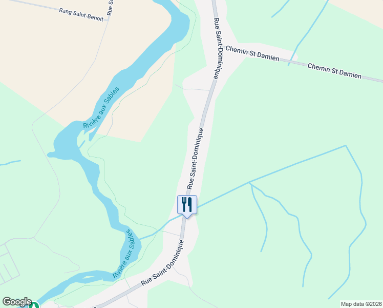 map of restaurants, bars, coffee shops, grocery stores, and more near 3104 Rue Saint-Dominique in Saguenay
