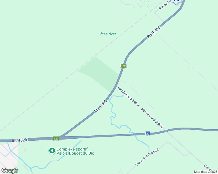 map of restaurants, bars, coffee shops, grocery stores, and more near 2500 Route 132 Est in Rimouski