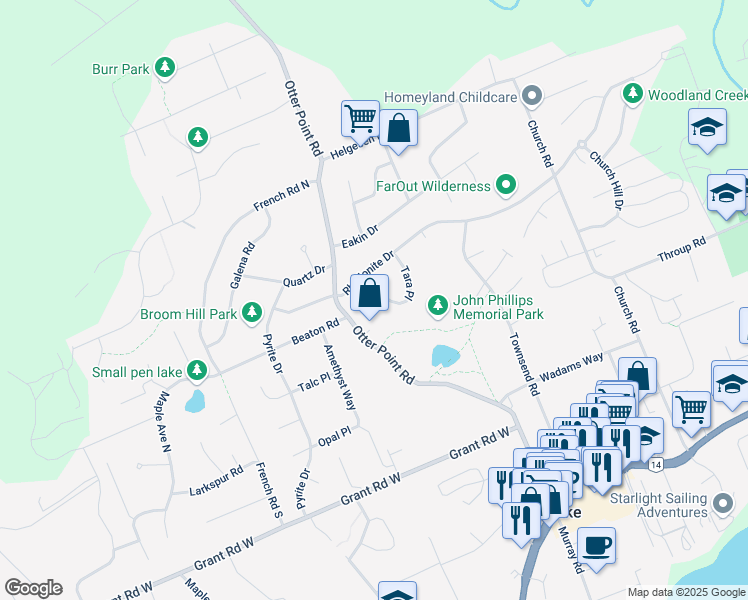 map of restaurants, bars, coffee shops, grocery stores, and more near 2209 Tara Place in Sooke