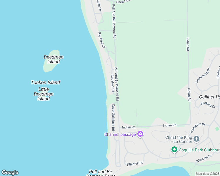 map of restaurants, bars, coffee shops, grocery stores, and more near 17968 Cobahud Road in La Conner