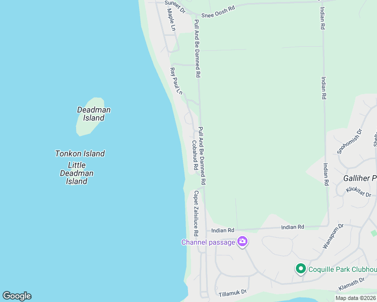 map of restaurants, bars, coffee shops, grocery stores, and more near 17968 Cobahud Road in La Conner