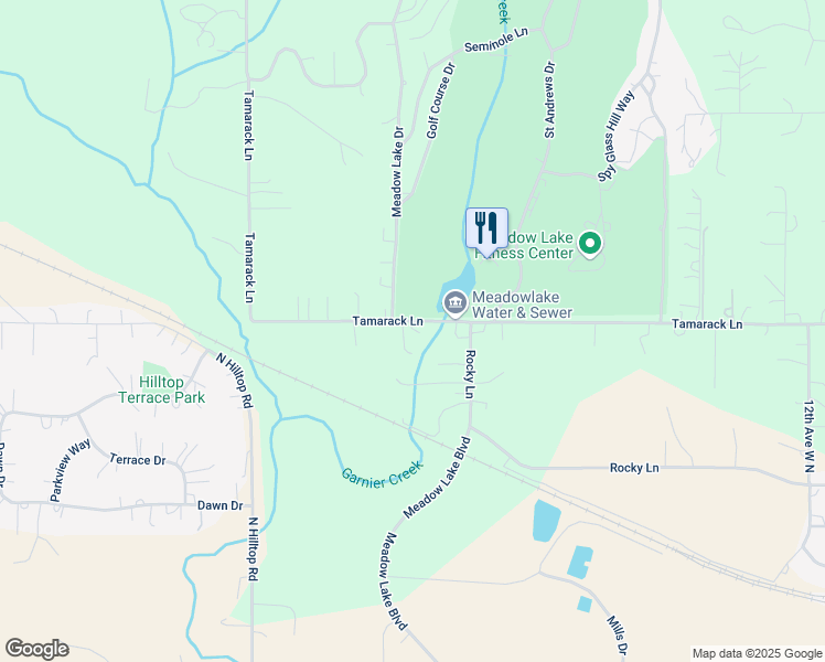 map of restaurants, bars, coffee shops, grocery stores, and more near 1429-1459 Tamarack Lane in Columbia Falls