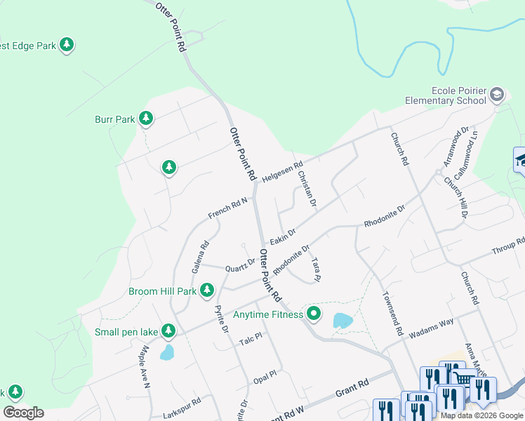 map of restaurants, bars, coffee shops, grocery stores, and more near 2349 Otter Point Road in Sooke