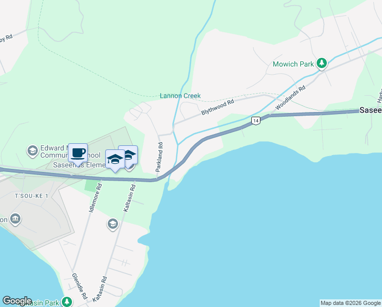 map of restaurants, bars, coffee shops, grocery stores, and more near 5957 Sooke Road in Sooke