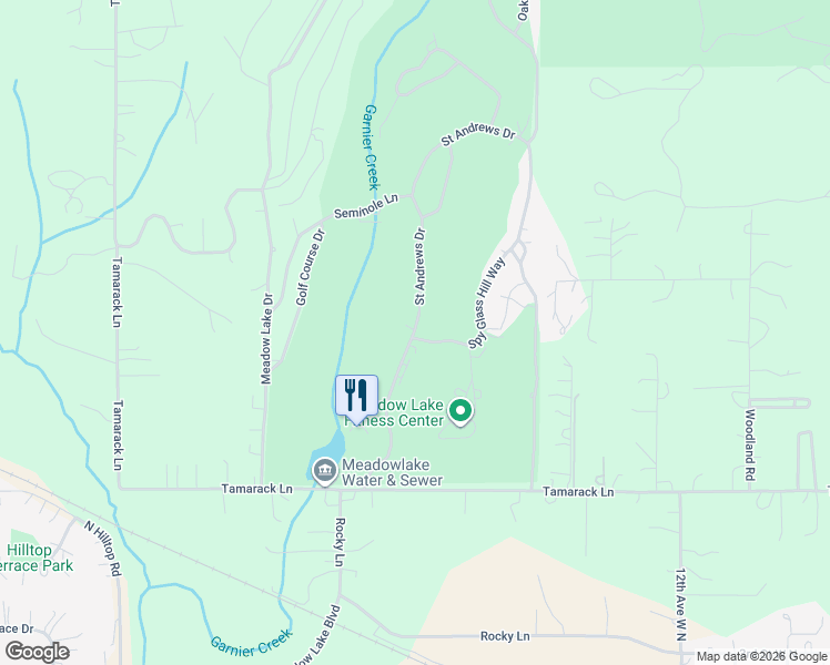 map of restaurants, bars, coffee shops, grocery stores, and more near 603 Saint Andrews Drive in Columbia Falls