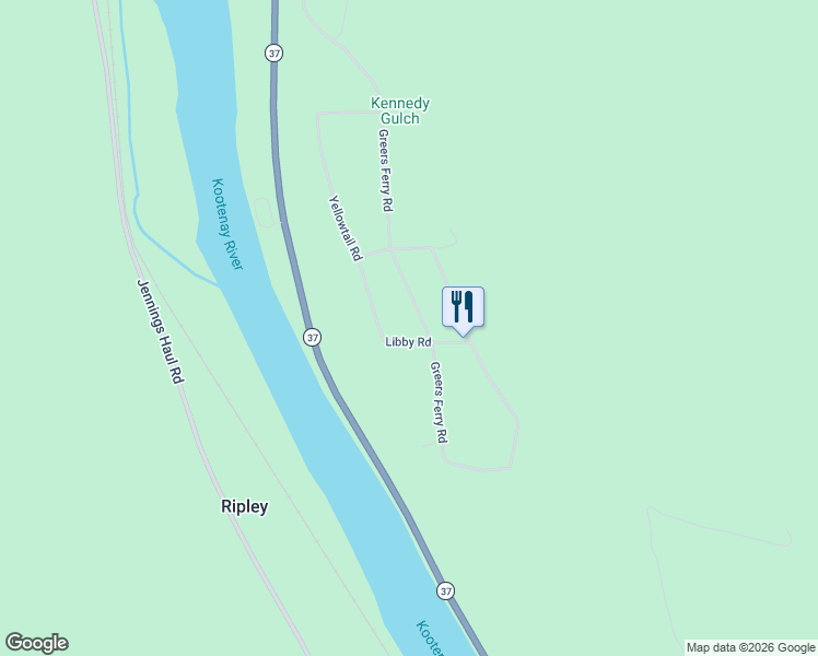 map of restaurants, bars, coffee shops, grocery stores, and more near 966 Greers Ferry Road in Libby