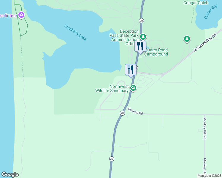 map of restaurants, bars, coffee shops, grocery stores, and more near 4986 Deception Circle in Oak Harbor