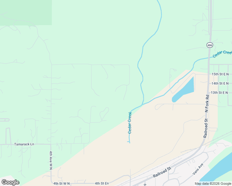 map of restaurants, bars, coffee shops, grocery stores, and more near 290 Larch Lane in Columbia Falls