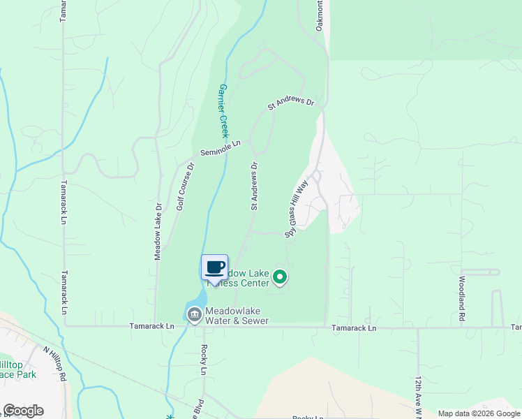 map of restaurants, bars, coffee shops, grocery stores, and more near 603 Saint Andrews Drive in Columbia Falls