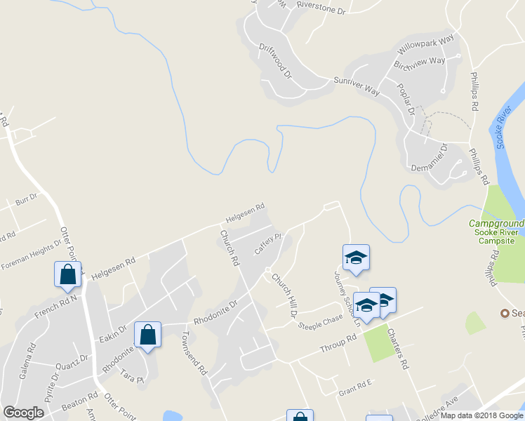map of restaurants, bars, coffee shops, grocery stores, and more near 6569 Helgesen Road in Sooke