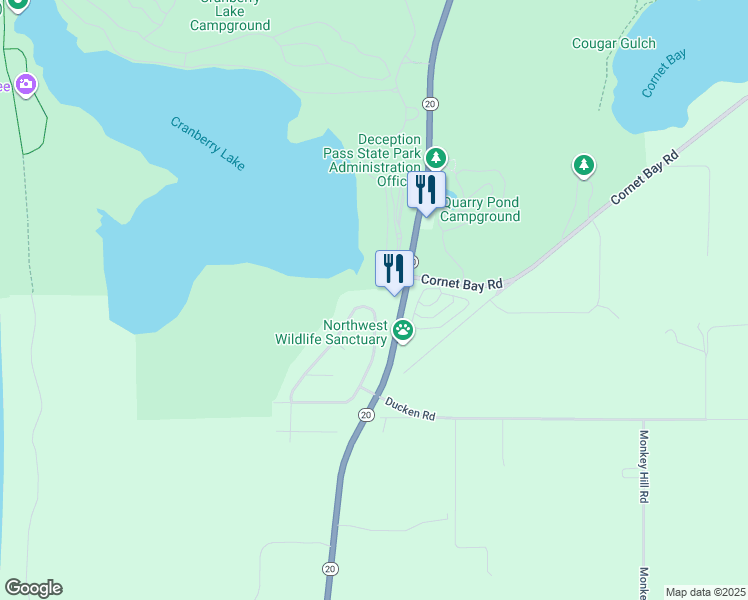 map of restaurants, bars, coffee shops, grocery stores, and more near 4956 North Deception Circle in Oak Harbor