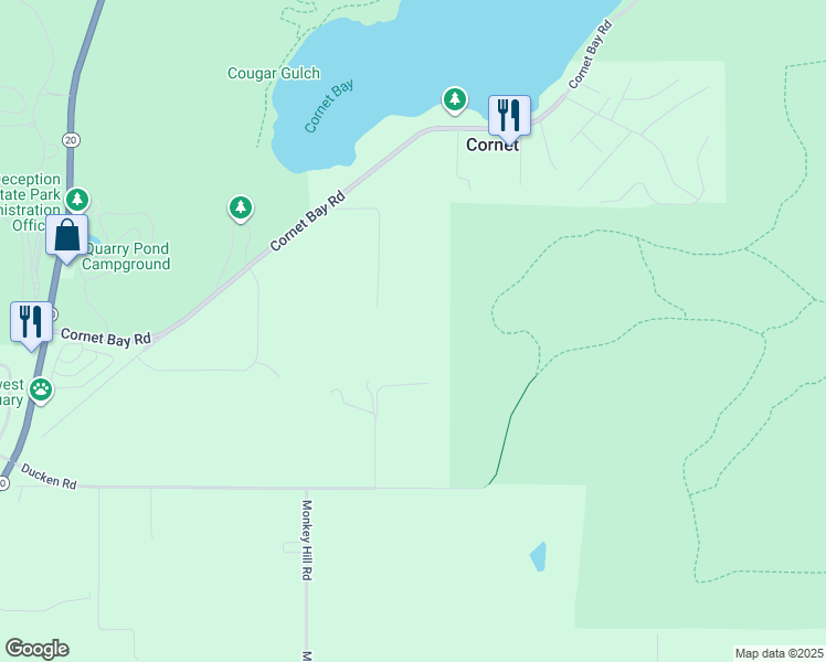 map of restaurants, bars, coffee shops, grocery stores, and more near 5010 Rodgers Road in Oak Harbor