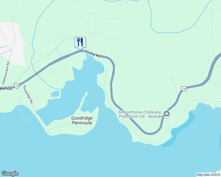 map of restaurants, bars, coffee shops, grocery stores, and more near 5318 Sooke Road in Sooke