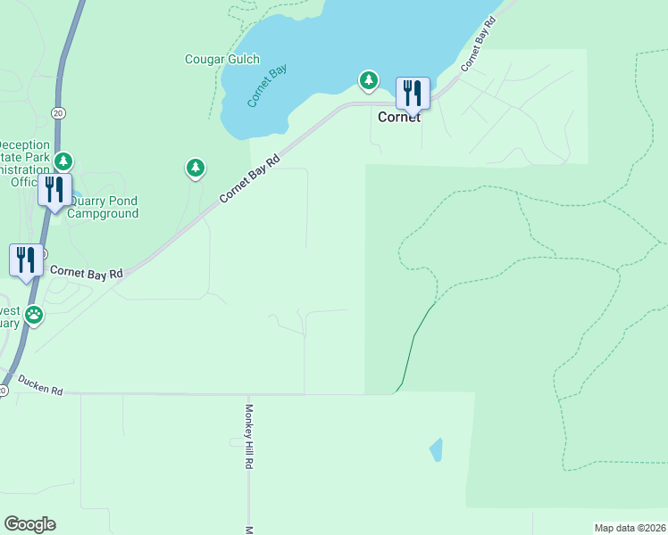 map of restaurants, bars, coffee shops, grocery stores, and more near 5010 Rodgers Road in Oak Harbor