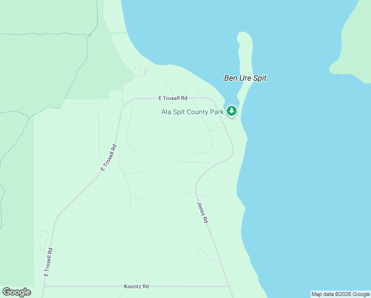 map of restaurants, bars, coffee shops, grocery stores, and more near 4993 Bakerview Road in Oak Harbor