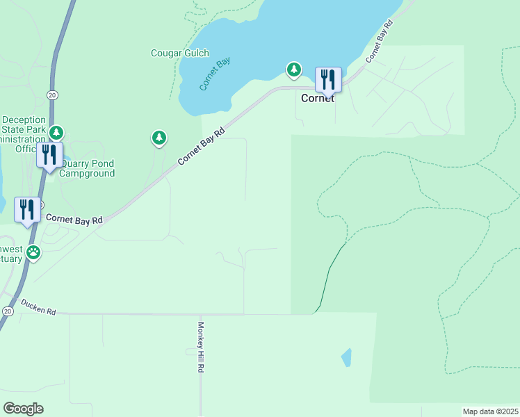 map of restaurants, bars, coffee shops, grocery stores, and more near 5010 Rodgers Road in Oak Harbor