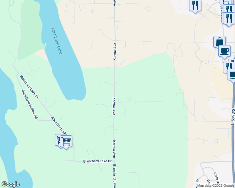 map of restaurants, bars, coffee shops, grocery stores, and more near 15 Lamb Lane in Whitefish