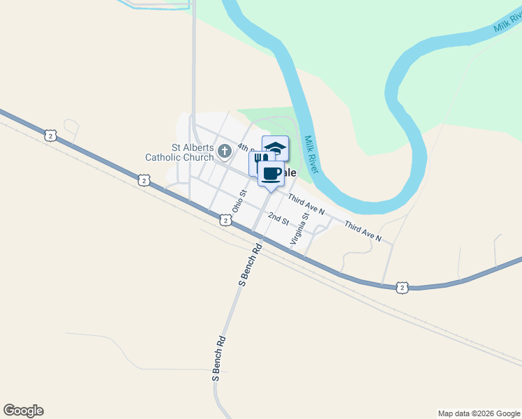 map of restaurants, bars, coffee shops, grocery stores, and more near in Hinsdale