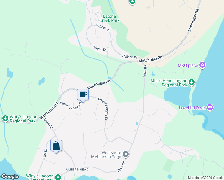 map of restaurants, bars, coffee shops, grocery stores, and more near 388 Seaspray Drive in Victoria
