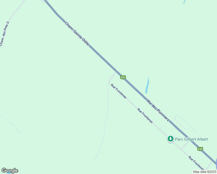 map of restaurants, bars, coffee shops, grocery stores, and more near 25 Chemin de la Chevauchée in Rimouski