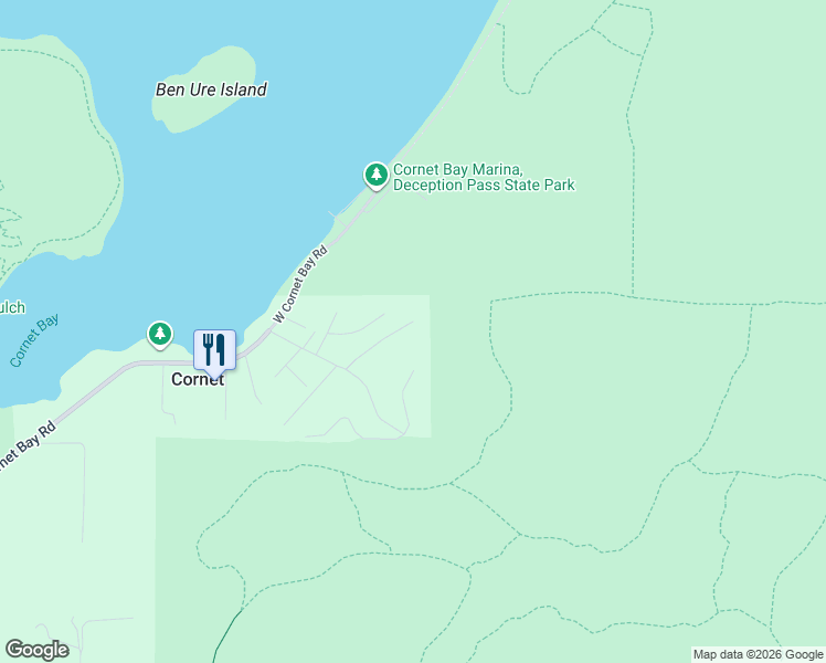 map of restaurants, bars, coffee shops, grocery stores, and more near 5180 Ridgeline Place in Oak Harbor
