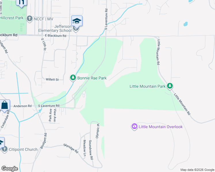 map of restaurants, bars, coffee shops, grocery stores, and more near 2300 Crosby Drive in Mount Vernon