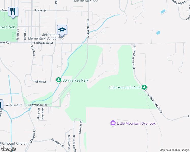 map of restaurants, bars, coffee shops, grocery stores, and more near 2312 Crosby Drive in Mount Vernon