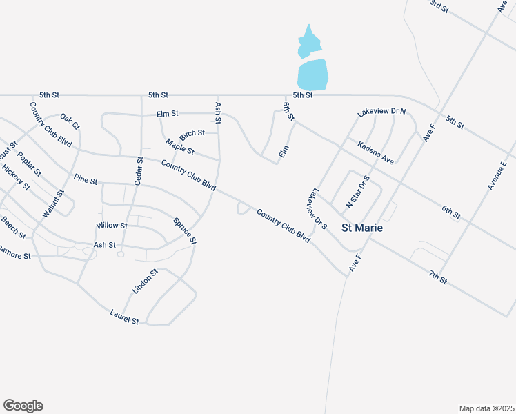 map of restaurants, bars, coffee shops, grocery stores, and more near 238 Country Club Boulevard in Saint Marie