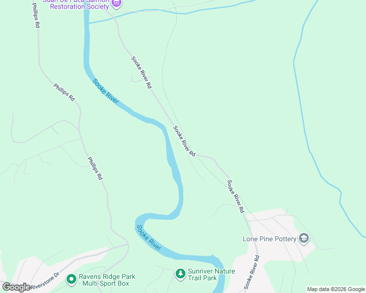 map of restaurants, bars, coffee shops, grocery stores, and more near 2672 Sooke River Road in Sooke