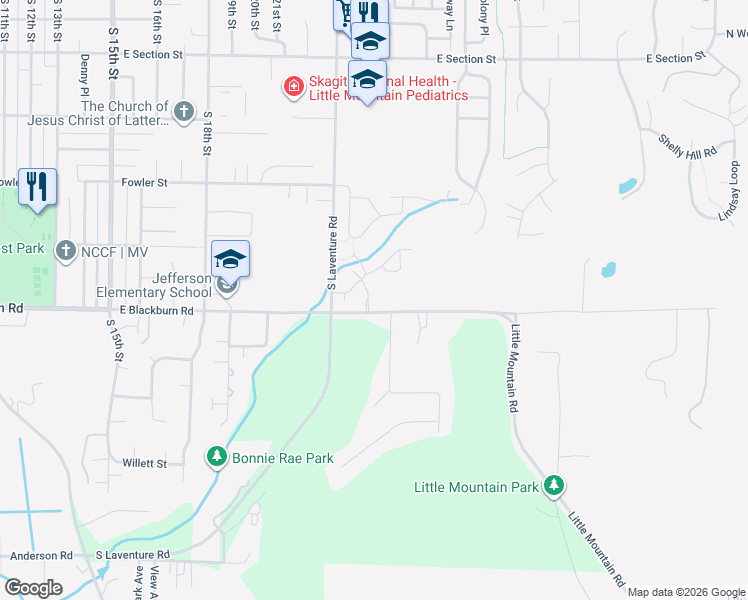 map of restaurants, bars, coffee shops, grocery stores, and more near 1998 Fraser Avenue in Mount Vernon