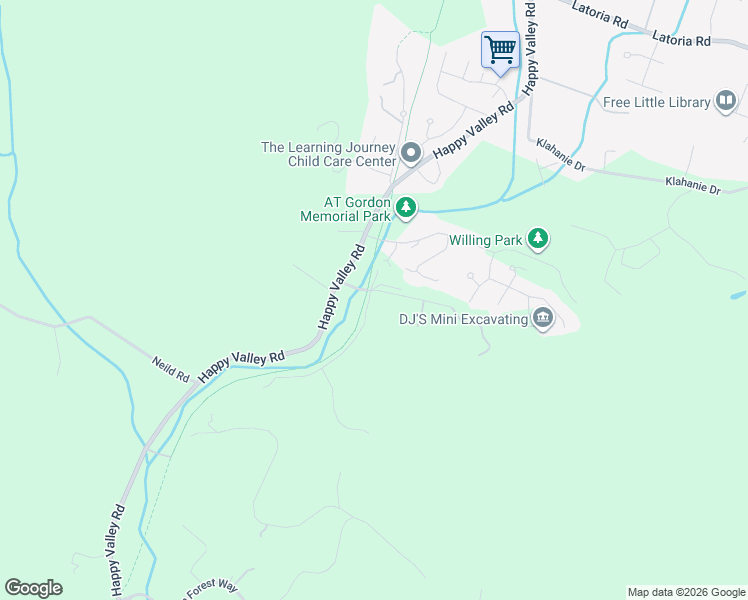 map of restaurants, bars, coffee shops, grocery stores, and more near 3703 Happy Valley Road in Victoria