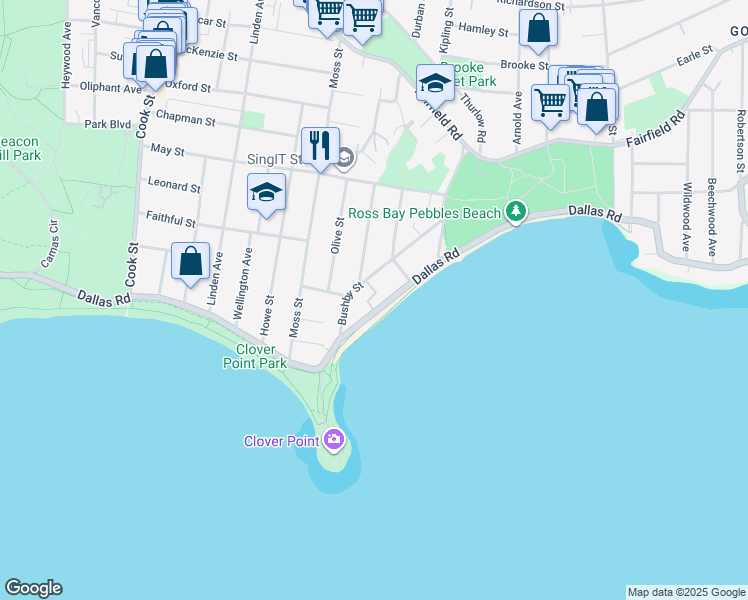 1470 Dallas Road, Victoria BC Walk Score