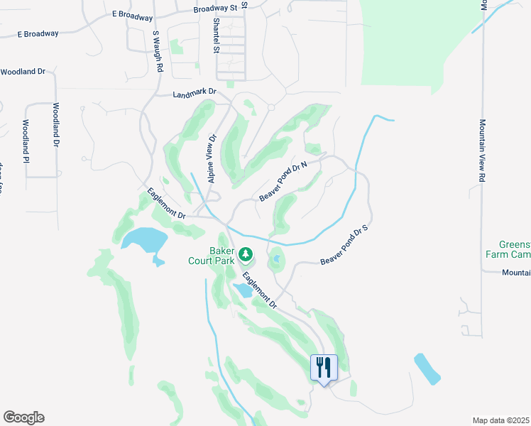 map of restaurants, bars, coffee shops, grocery stores, and more near 1606 Birch Court in Mount Vernon