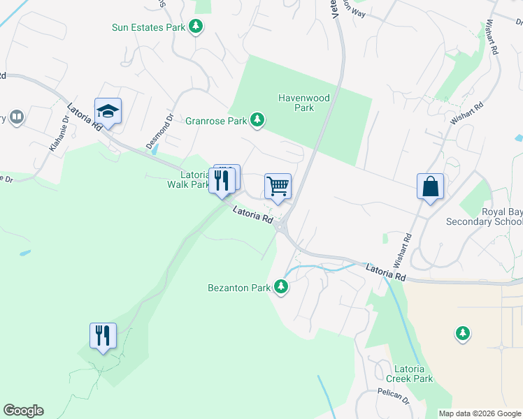 map of restaurants, bars, coffee shops, grocery stores, and more near in Colwood