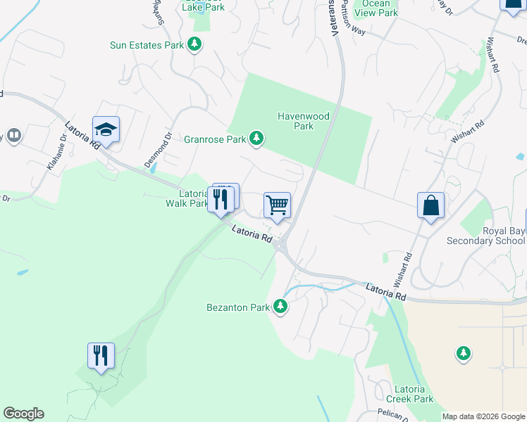 map of restaurants, bars, coffee shops, grocery stores, and more near in Colwood