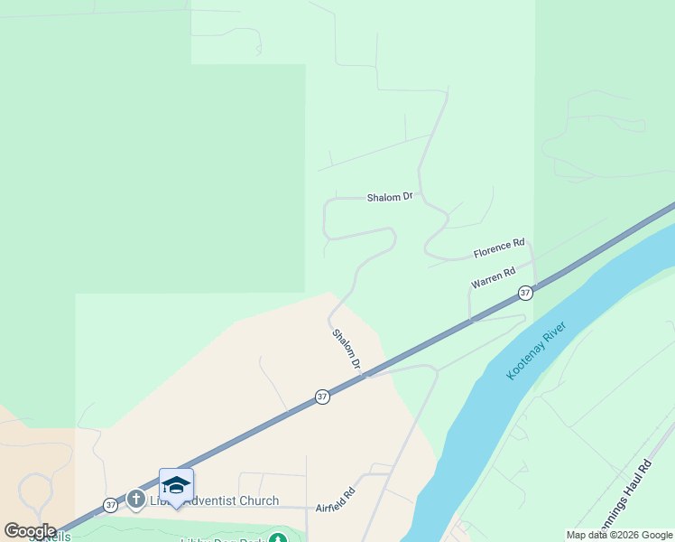 map of restaurants, bars, coffee shops, grocery stores, and more near 30 Shalom Kerry Road in Libby