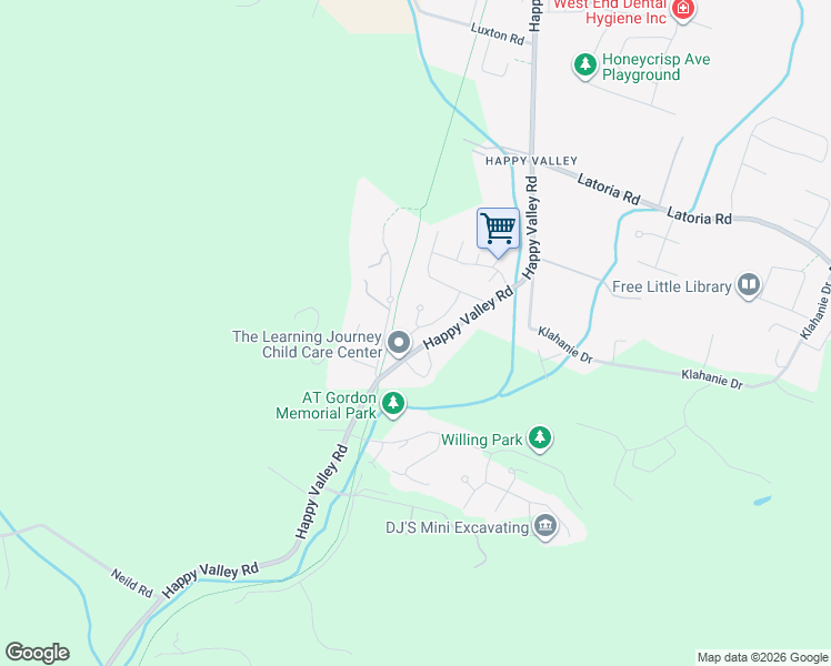 map of restaurants, bars, coffee shops, grocery stores, and more near Torrance Avenue in Victoria