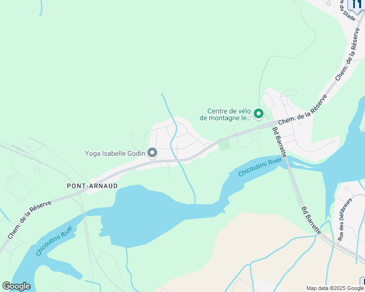 map of restaurants, bars, coffee shops, grocery stores, and more near 1742 Rue des Loups Cerviers in Saguenay