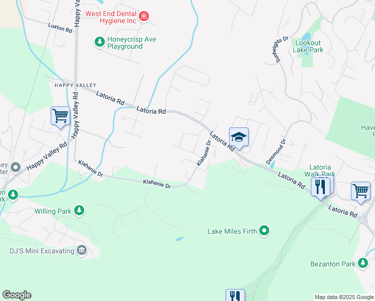 map of restaurants, bars, coffee shops, grocery stores, and more near 811 Ashbury Avenue in Capital