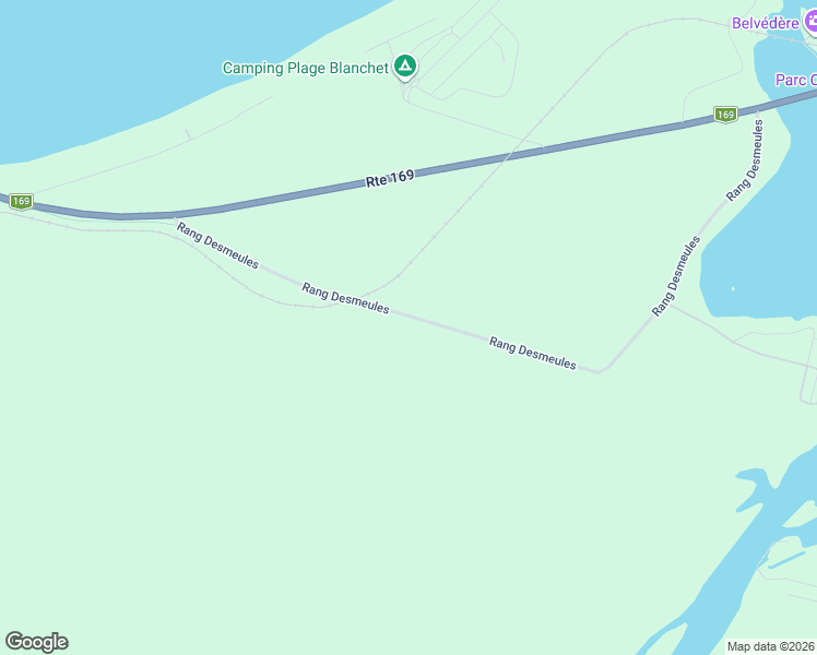 map of restaurants, bars, coffee shops, grocery stores, and more near 64 Rang Desmeules in Saguenay–Lac-Saint-Jean