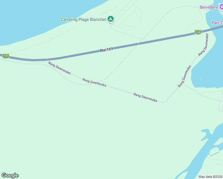 map of restaurants, bars, coffee shops, grocery stores, and more near 64 Rang Desmeules in Saguenay–Lac-Saint-Jean