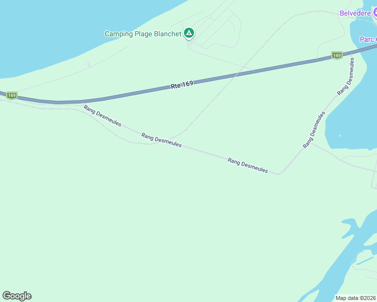 map of restaurants, bars, coffee shops, grocery stores, and more near 64 Rang Desmeules in Saguenay–Lac-Saint-Jean