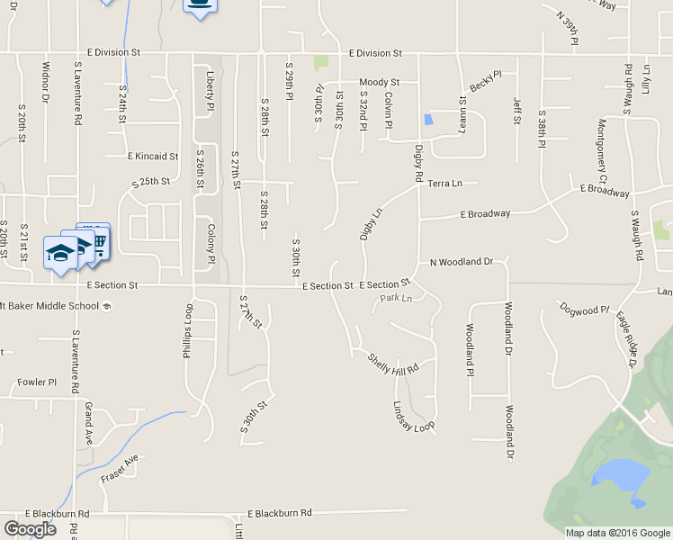map of restaurants, bars, coffee shops, grocery stores, and more near 1116 Maddox Creek Lane in Mount Vernon