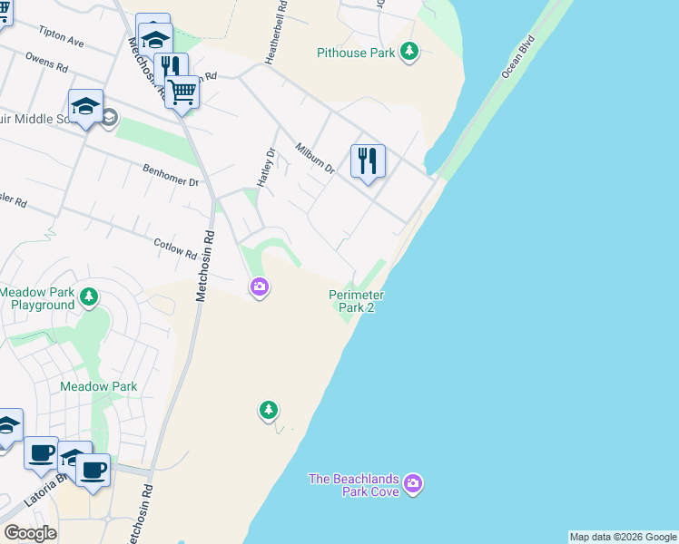 map of restaurants, bars, coffee shops, grocery stores, and more near 3508 Aloha Avenue in Victoria