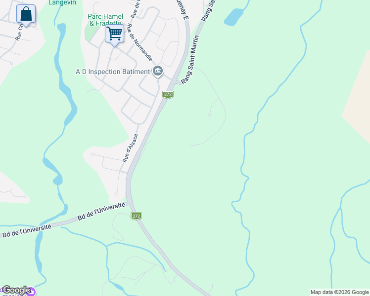 map of restaurants, bars, coffee shops, grocery stores, and more near 720 Rue du Chemin du Golf in Saguenay