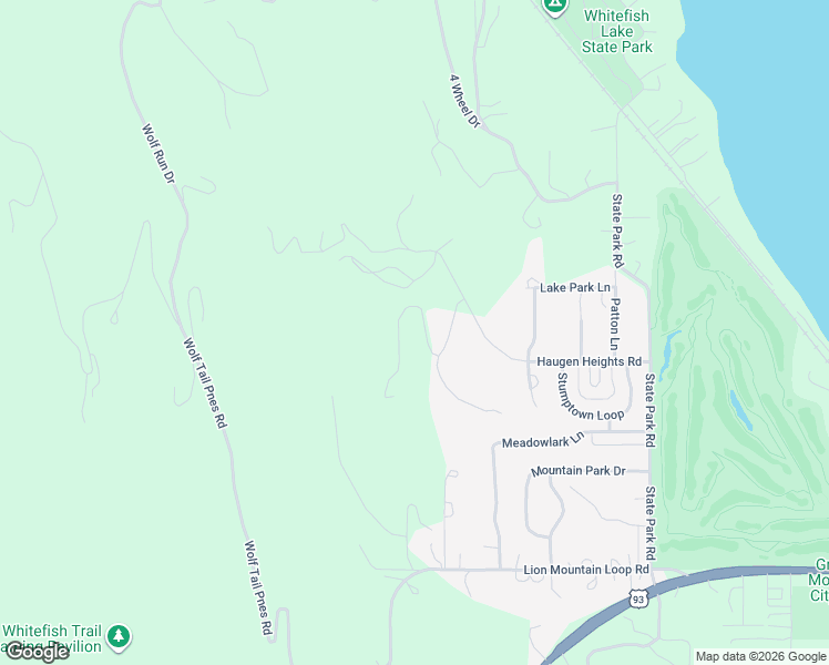 map of restaurants, bars, coffee shops, grocery stores, and more near 420 Haugen Heights Road in Whitefish