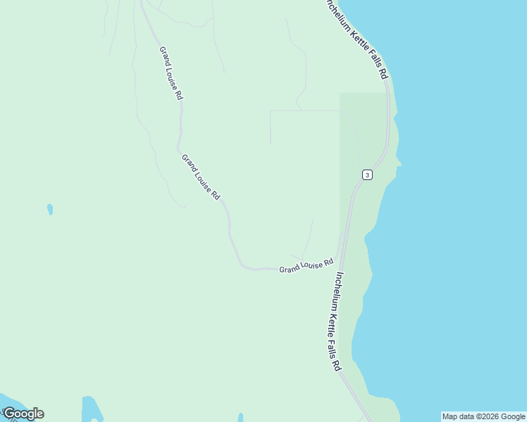 map of restaurants, bars, coffee shops, grocery stores, and more near Grand Louise Road in Inchelium