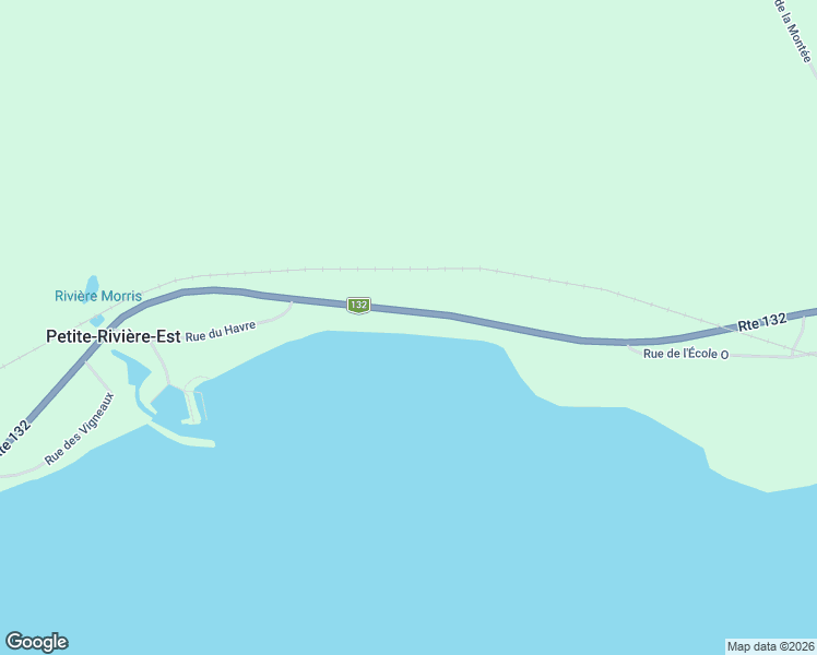 map of restaurants, bars, coffee shops, grocery stores, and more near Québec 132 in Percé